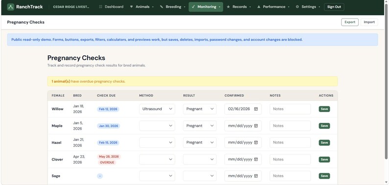 Aplikacja internetowa Livestock Herd Tracker: Rejestry bydła, kóz i owiec zdjęcie 19
