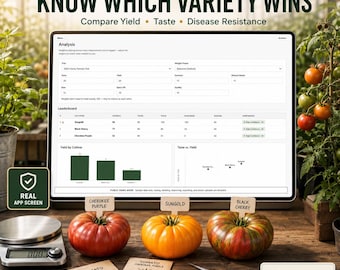 Plant Variety Trial Web App for Gardeners: Compare Yield, Taste & Disease Resistance