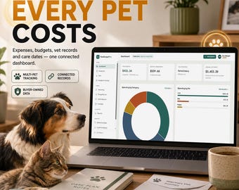 Pet Expense Tracker & Multi-Pet Budget Planner App | Vet Record Log -  Care Calendar | Self-Hosted Firebase Template