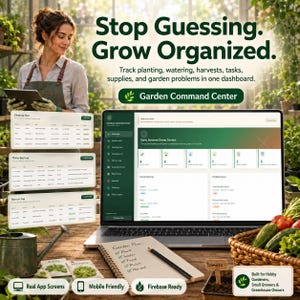 Garden Planner Web App Template: Raised Beds, Seed Planner & Harvest Log image 13