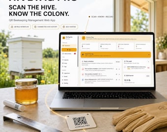 Beekeeping Management Web App: QR Hive Tracker, Inspections, Varroa & Apiary Records