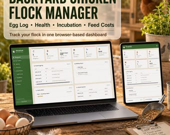 Backyard Chicken Flock Tracker App: Egg Log, Health & Incubation