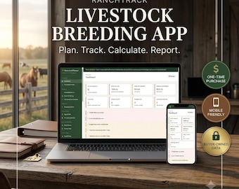 Homestead Livestock Planner App: Animal Records, Feed, Health, Breeding, Chores & Farm Finance