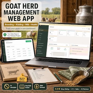 Goat Herd Management Web App: Breeding, Kidding, Milk & Health Records