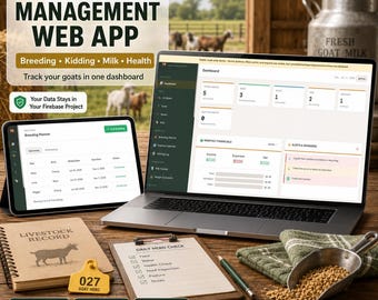 Goat Herd Management Web App: Breeding, Kidding, Milk & Health Records