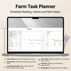 Farm Task Planner
Schedule feeding, checks and farm tasks.