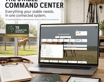 Stable Management Software | Horse Boarding, Health, Expense Tracker | Instant Setup (Self-Hosted)