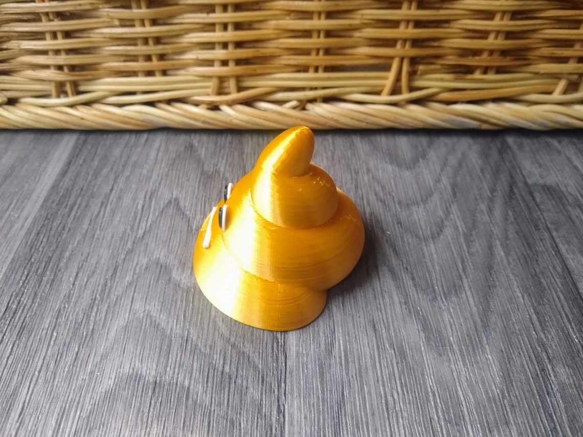 Golden Poop Emoji Golden Turd Poo Award Etsy