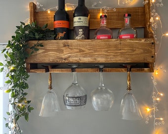 Pallet wine glass holder best sale