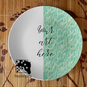 10" Dinner Plate Mockup w/ Smart Layer PSD / JPEG files Easy Instant Digital Download