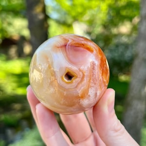 Carnelian Sphere - 50 mm - 7.95 oz