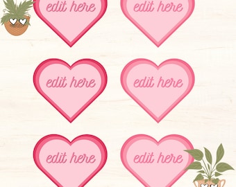 Pink Valentine&#39;s Door Dec | Editable Template | For Resident Assistants (RA), Teachers, School Counselors