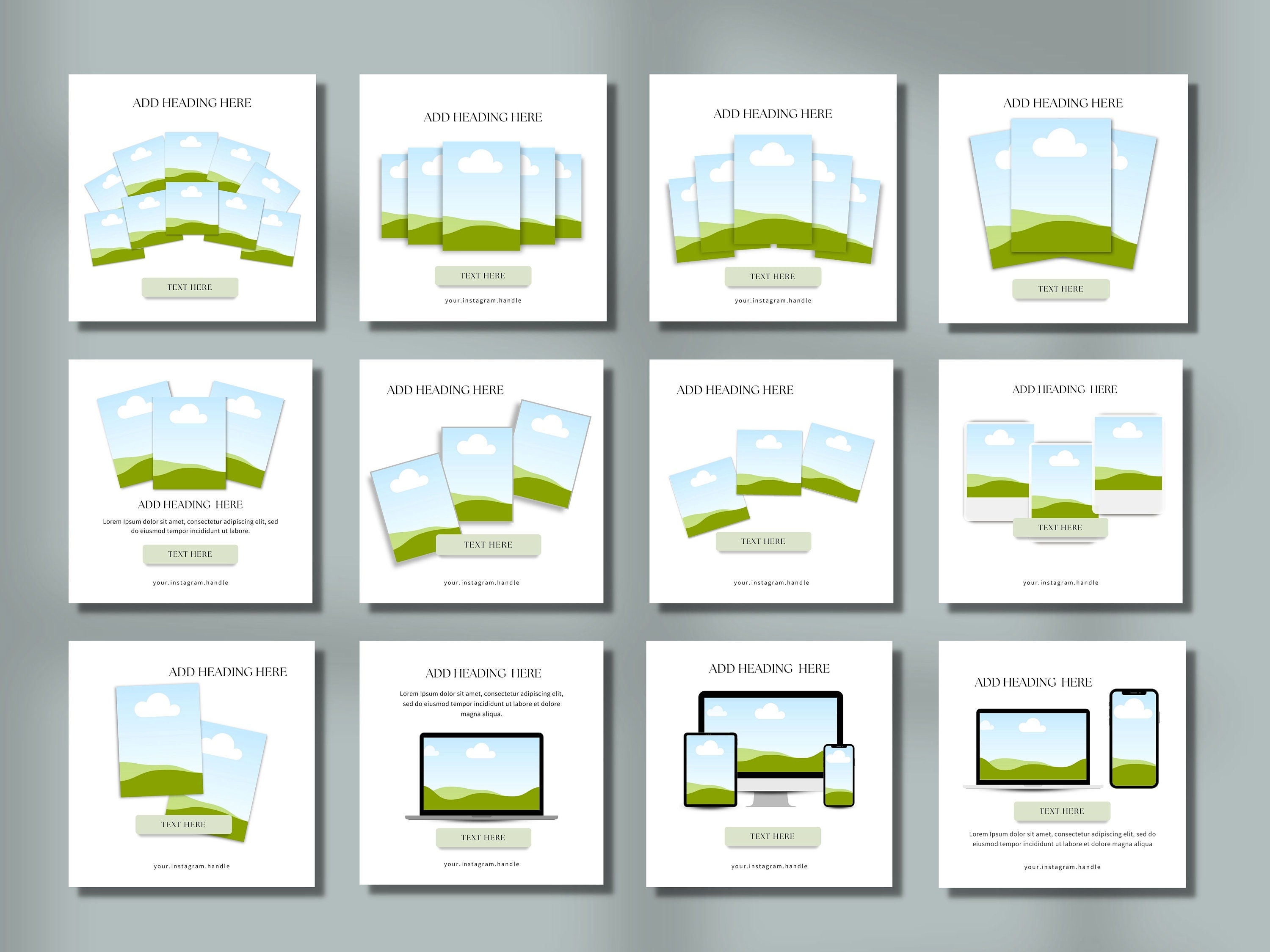 Canva Mockup Templates for Marketing and Promotion Etsy - Etsy