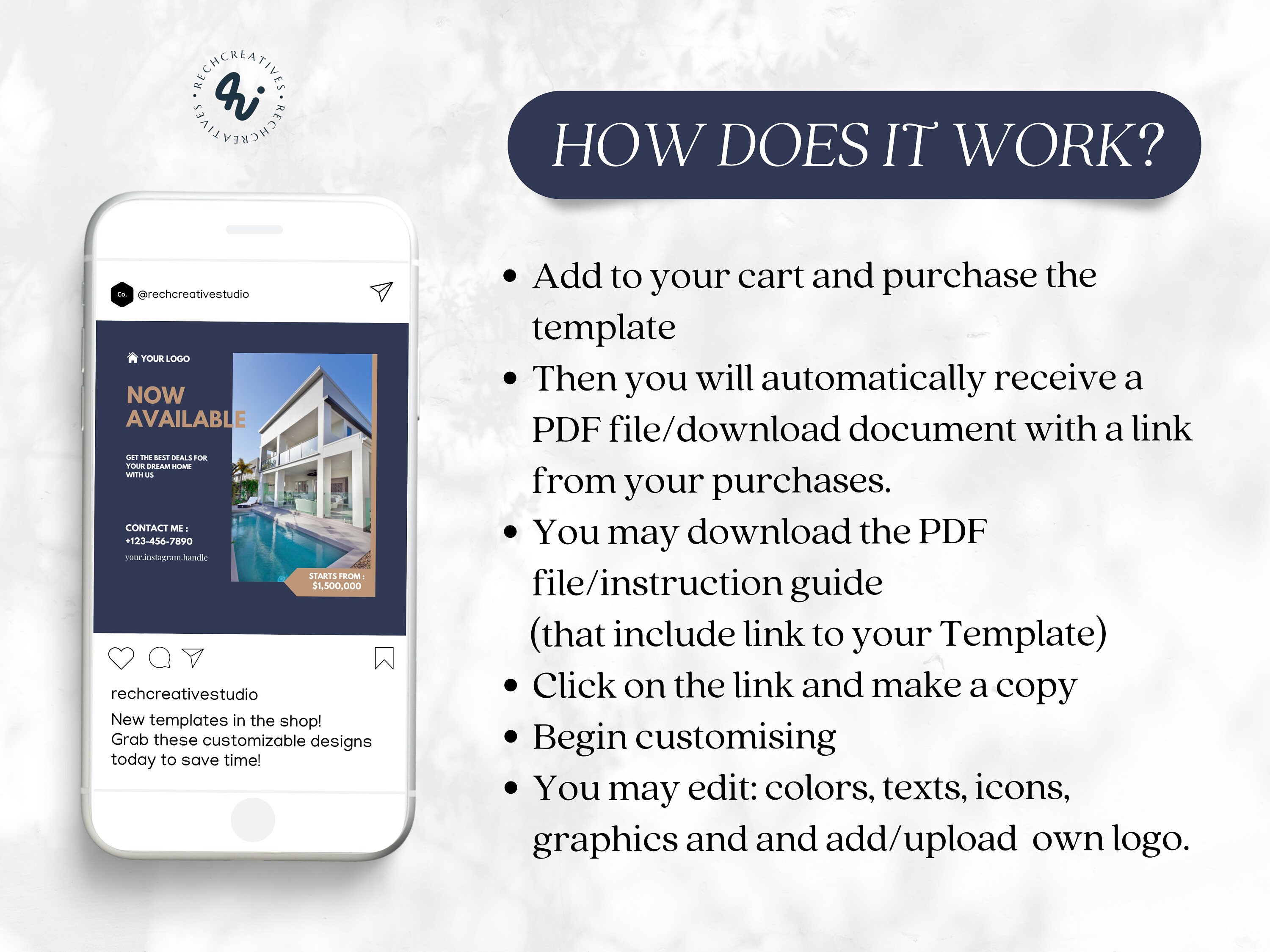 Posti Editable Social Media Post Editable Templates for Realtor Real Estate Marketing ...