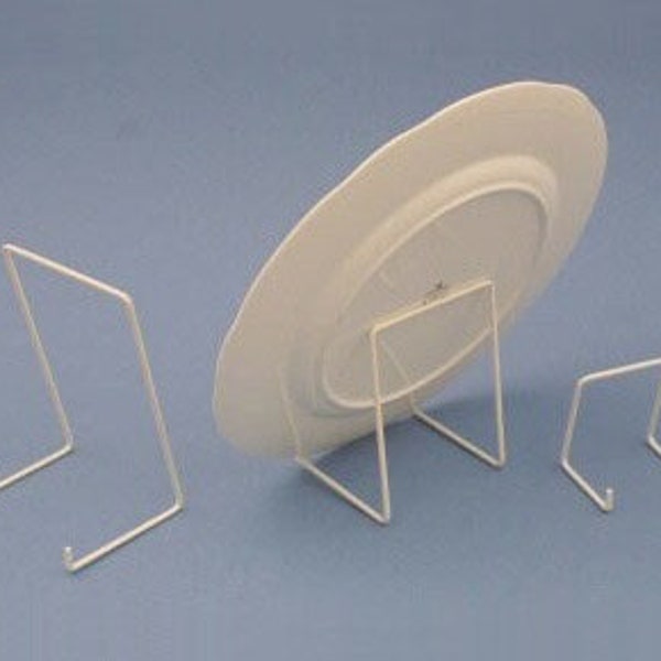 Wire Metal Plate Stand - White (3 sizes available)