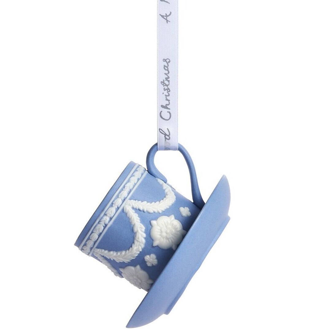 Wedgwood Teacup & Saucer Hanging Christmas Tree Ornament Etsy