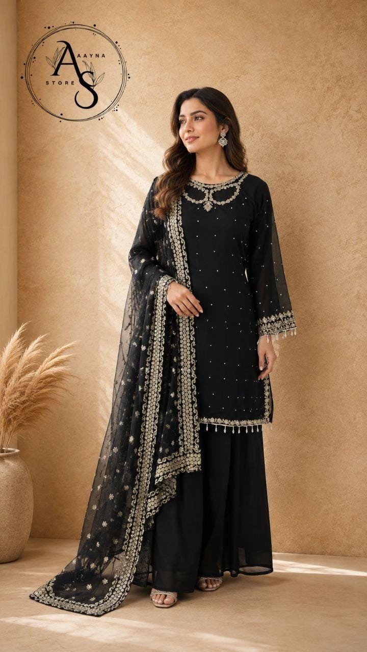 black and gold eid dress - Etsy Rust