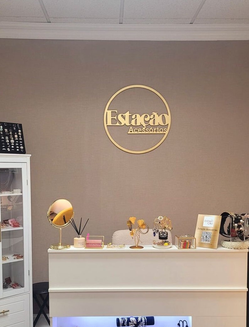 Custom Wooden Sign, Custom Business Name Sign, Salon Name Sign