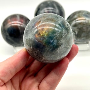 Rainbow Labradorite Sphere - Crystal Ball