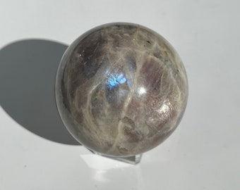 Sunstone/Moonstone Mix Sphere - Blue Flash - Crystal Ball
