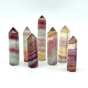 Candy Rainbow Fluorite Point - Crystal Tower