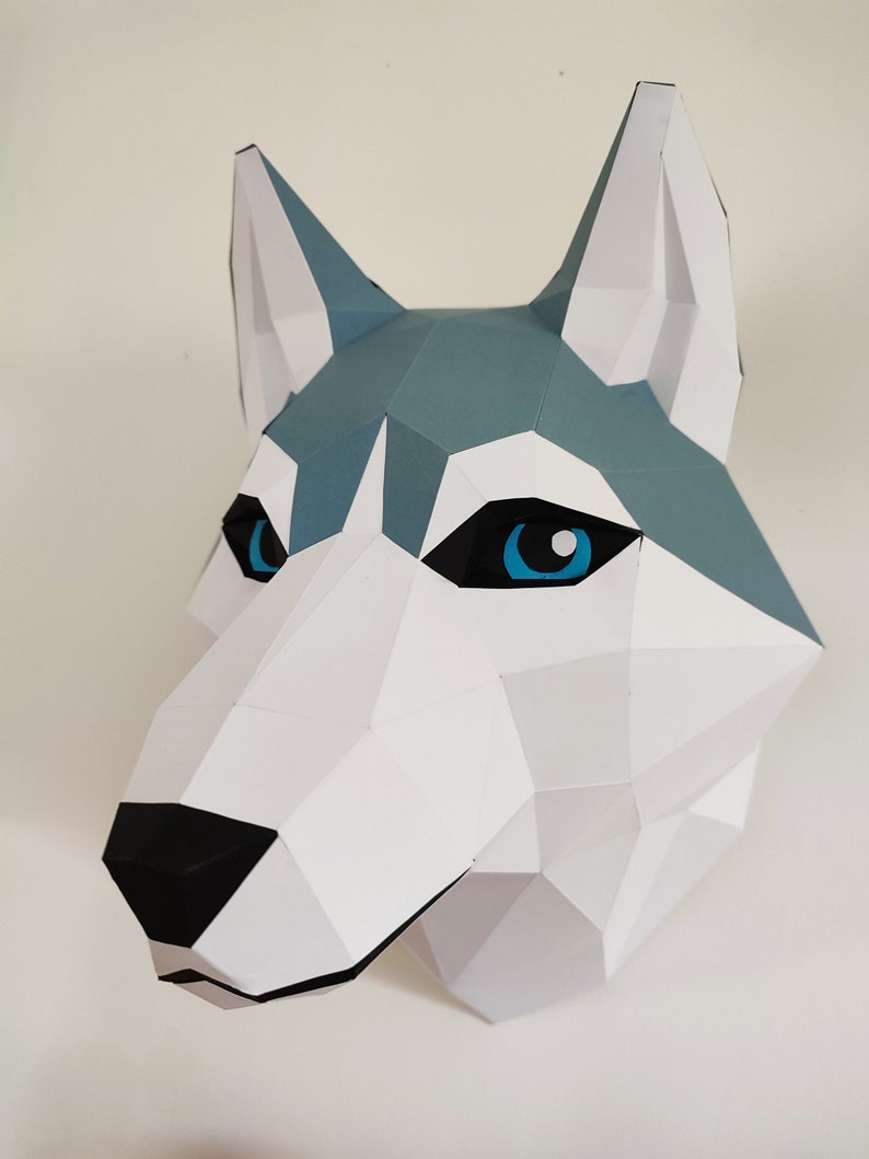 HUSKY MURAL PAPERCRAFT - Etsy