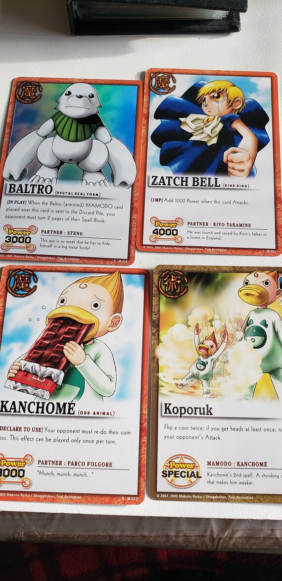 rare zatch bell cards Konjiki No Gash Digital Watch Figure Lavits Figure The Boreal Zatchbell Extremely Rare First Edition
