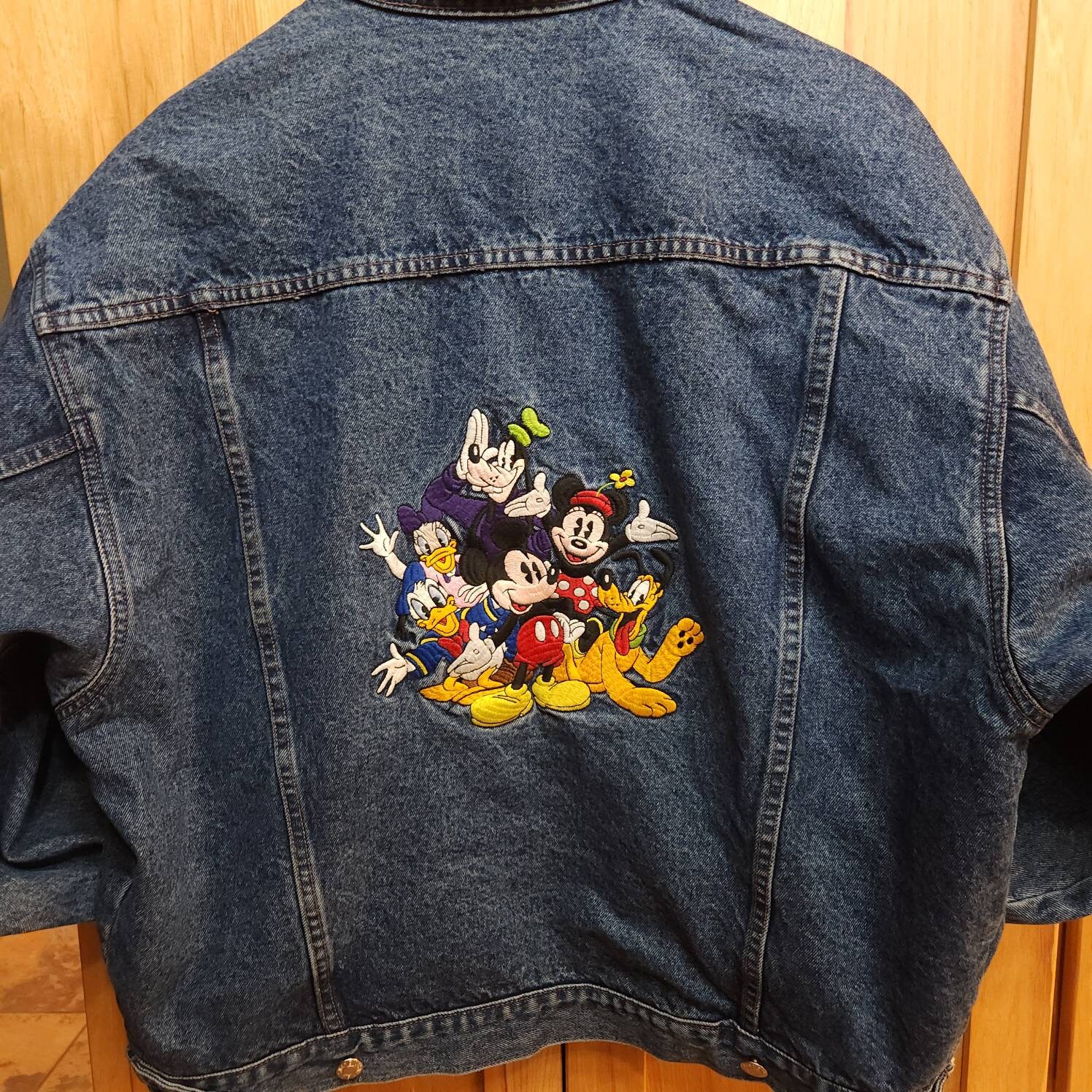 Vintage Mickey Mouse Denim Jacket - Etsy
