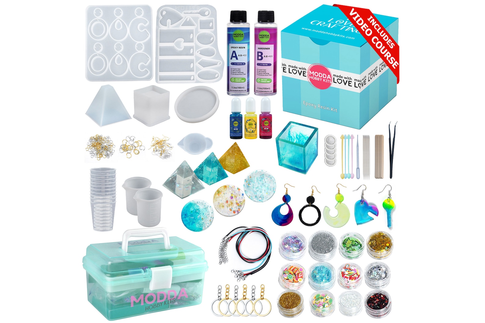 Modda Epoxy Resin Kit With Video Course for Beginners Etsy