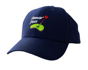 Throwin' Darts - Gorra de golf divertida con cierre trasero tipo snapback - Regalo de golf para hombres