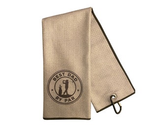 Toalla de golf para papá con mosquetón - Regalo de golf para papá - Regalo de golf del Día del Padre