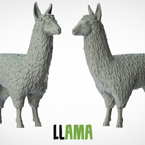 Llama / Animals / 3D IPStudios / Miniatures / D&D