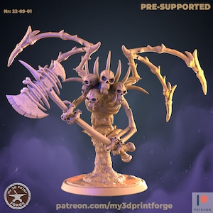 Skull Lord Marrowgar / Dungeon ICC / My3DPrintForge / Miniatures / D&D