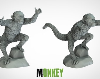 Macaco / Animais / 3D IPStudios / Miniaturas / D&D