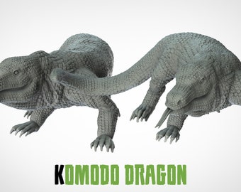 Komodo dragon / Animals / 3D IPStudios / Miniatures / D&D