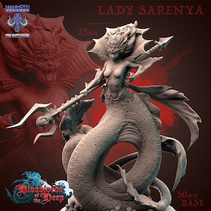 Lady Sarenya / Bloodlords of the Deep / Mammoth Factory / Miniaturen / D&D
