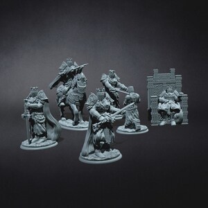 Medieval knights set 6 / Siege and Chivalry / Philip Sin / Miniatures / D&D