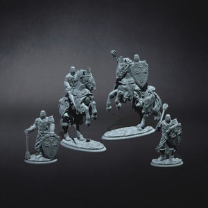 Medieval knights set 2 / Siege and Chivalry / Philip Sin / Miniatures / D&D