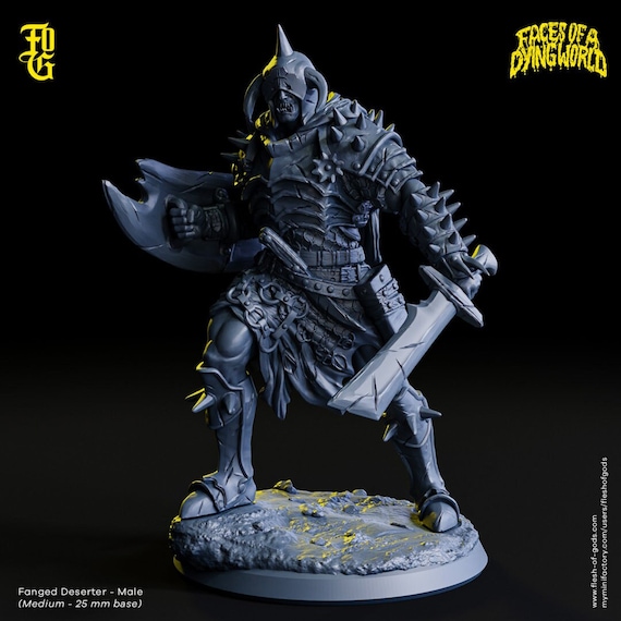 Fanged Deserter Male+female / Faces of A Dying World - Mörk Borg