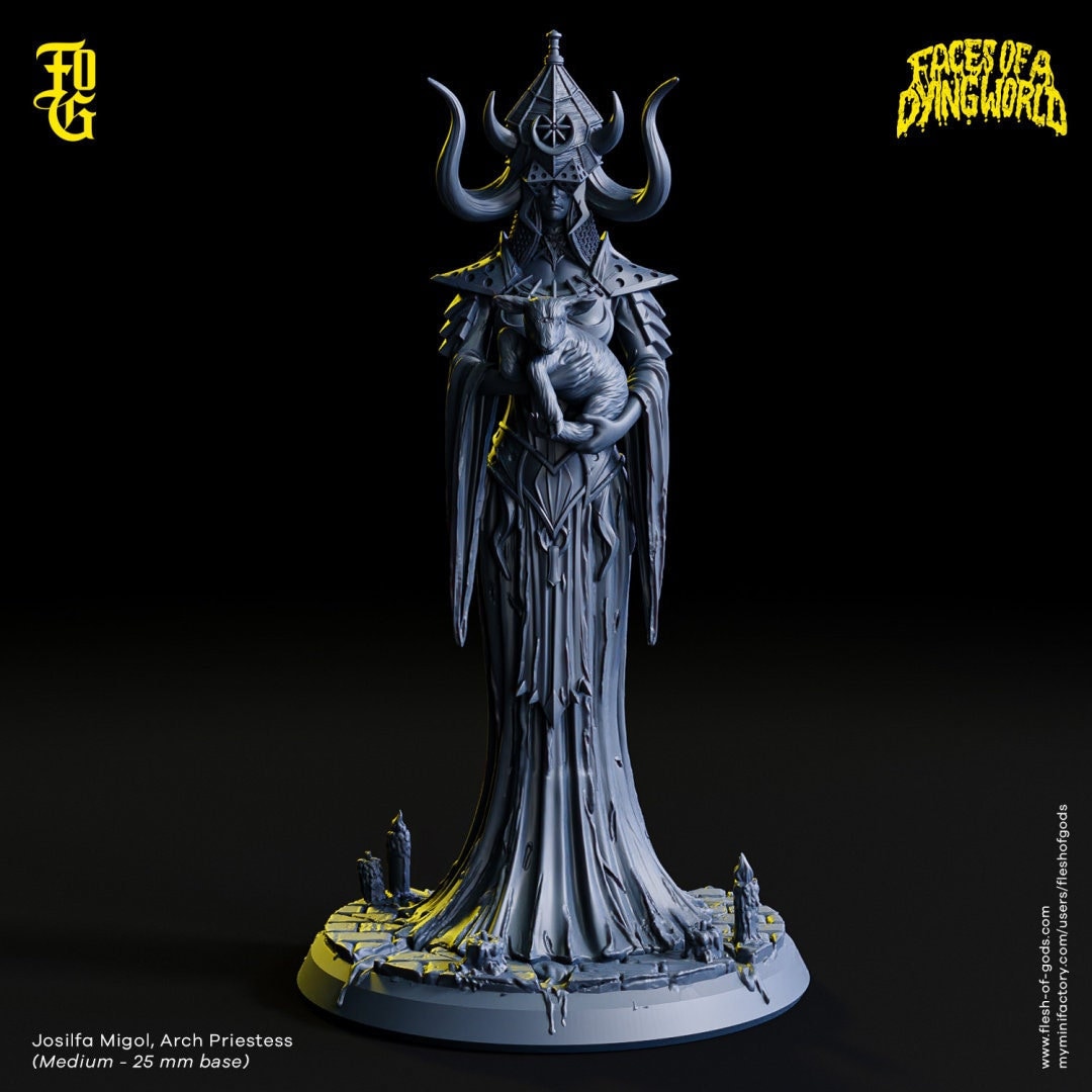 Josilfa Migol, the Arch Priestess / Faces of A Dying World - Mörk