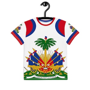 Youth crew neck Haitian Flag t-shirt