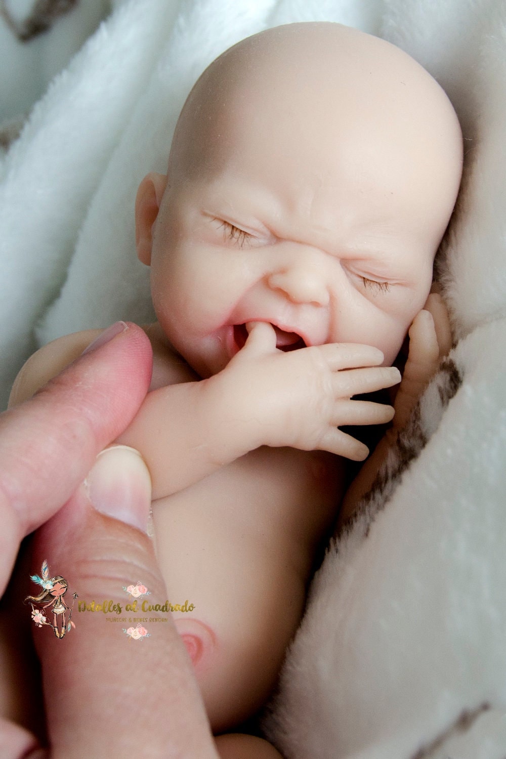 Reborn Solid Silicone Mini Premature Baby Crying Grafted