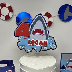 JAWsome Birthday| Shark Cake Topper| Shark Party Favor| JAWsome Cake| Shark Party Decor | JAWsome Birthday Party| Shark Cake