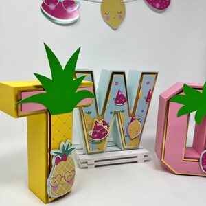 Twotti Frutti 3D-Obst-Dekorationen – 12-teilige Girlande Für Sommerliche Mottopartys