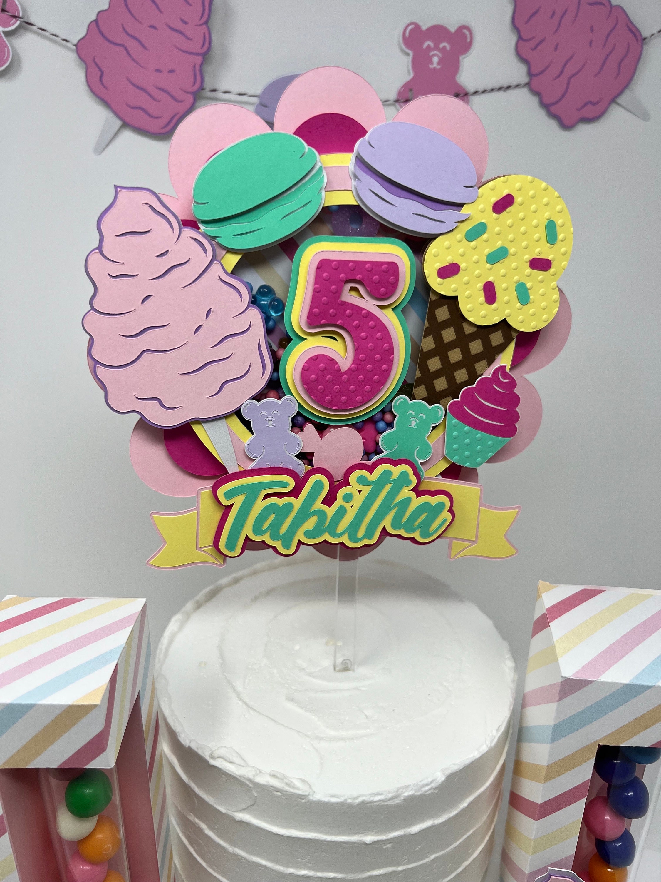 Candyland Shaker Cake Topper
