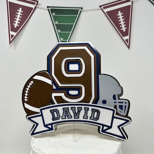 Football Theme Birthday| Football Cake Topper| Football Birthday Party| Football Birthday Party Decor| Football Party Favors | Football