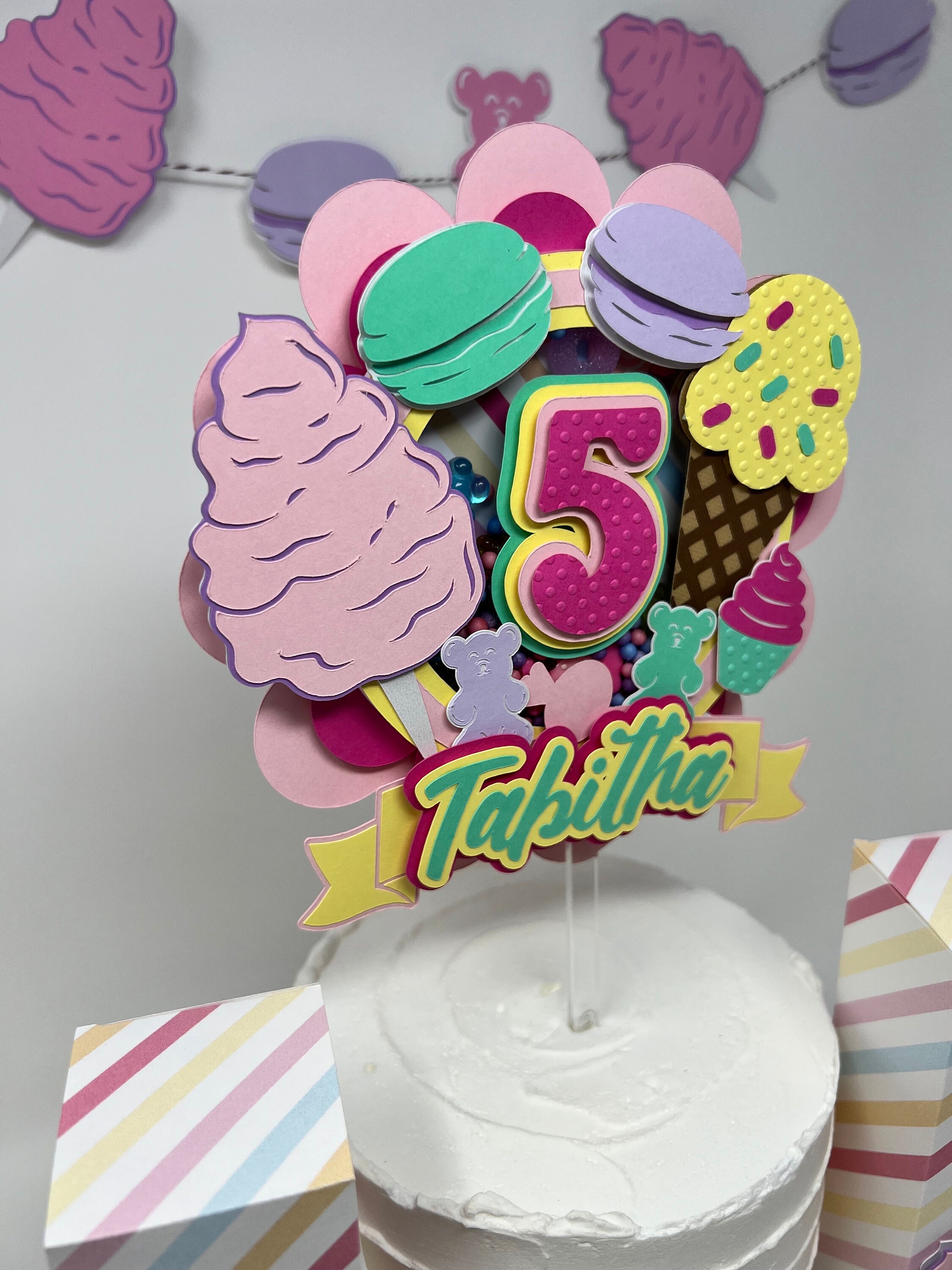 Candyland Shaker Cake Topper
