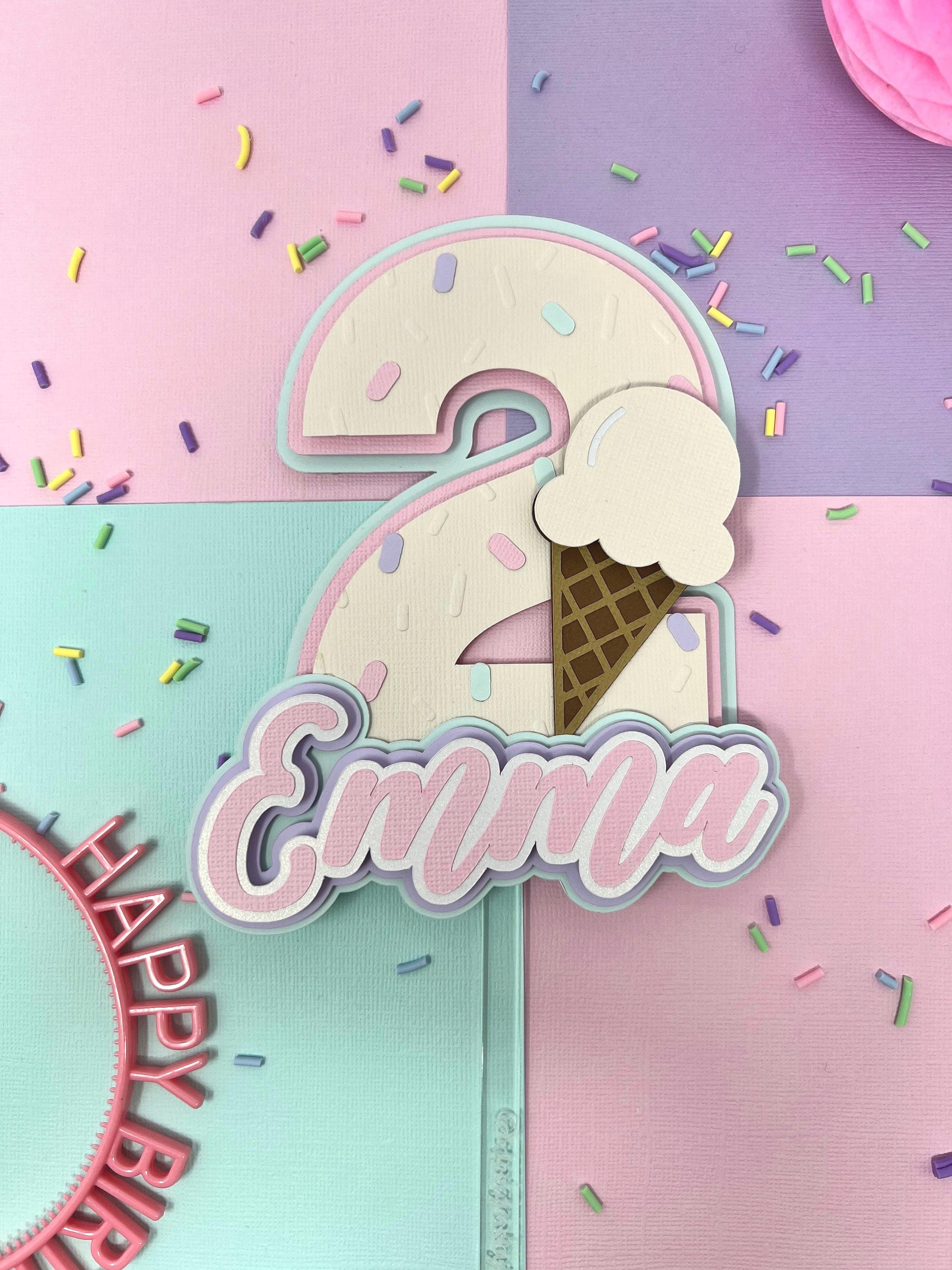 Ice Cream Cake Topper