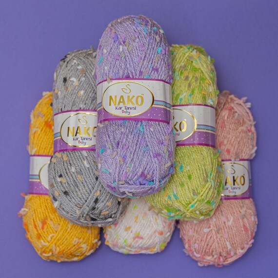 Nako Kar Tanesi Baby Yarn Nako Yarn Wool Yarn Wool Blend Etsy