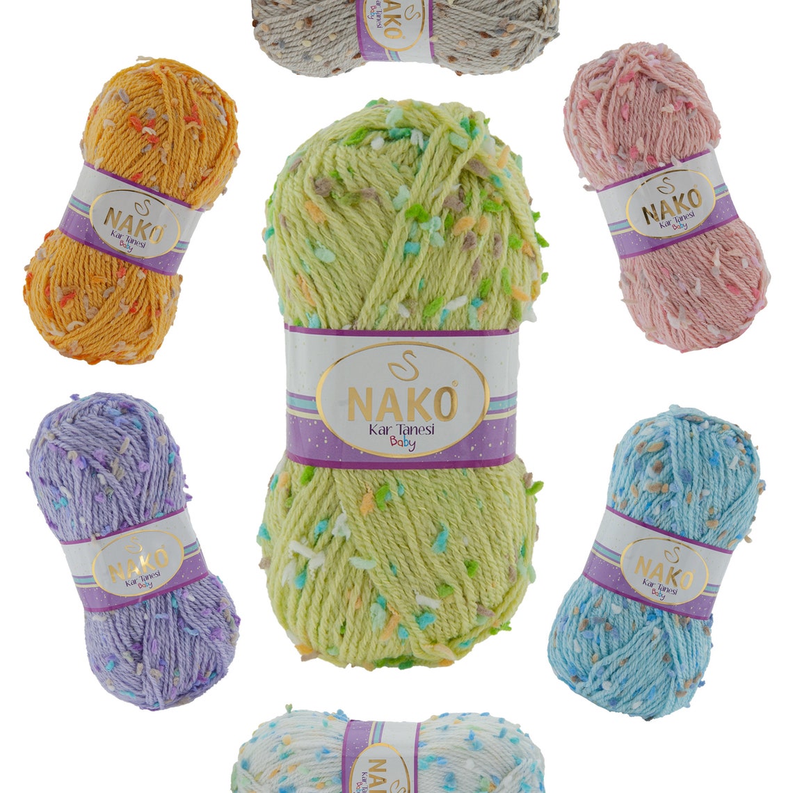 Nako Kar Tanesi Baby Yarn Nako Yarn Wool Yarn Wool Blend Etsy Canada